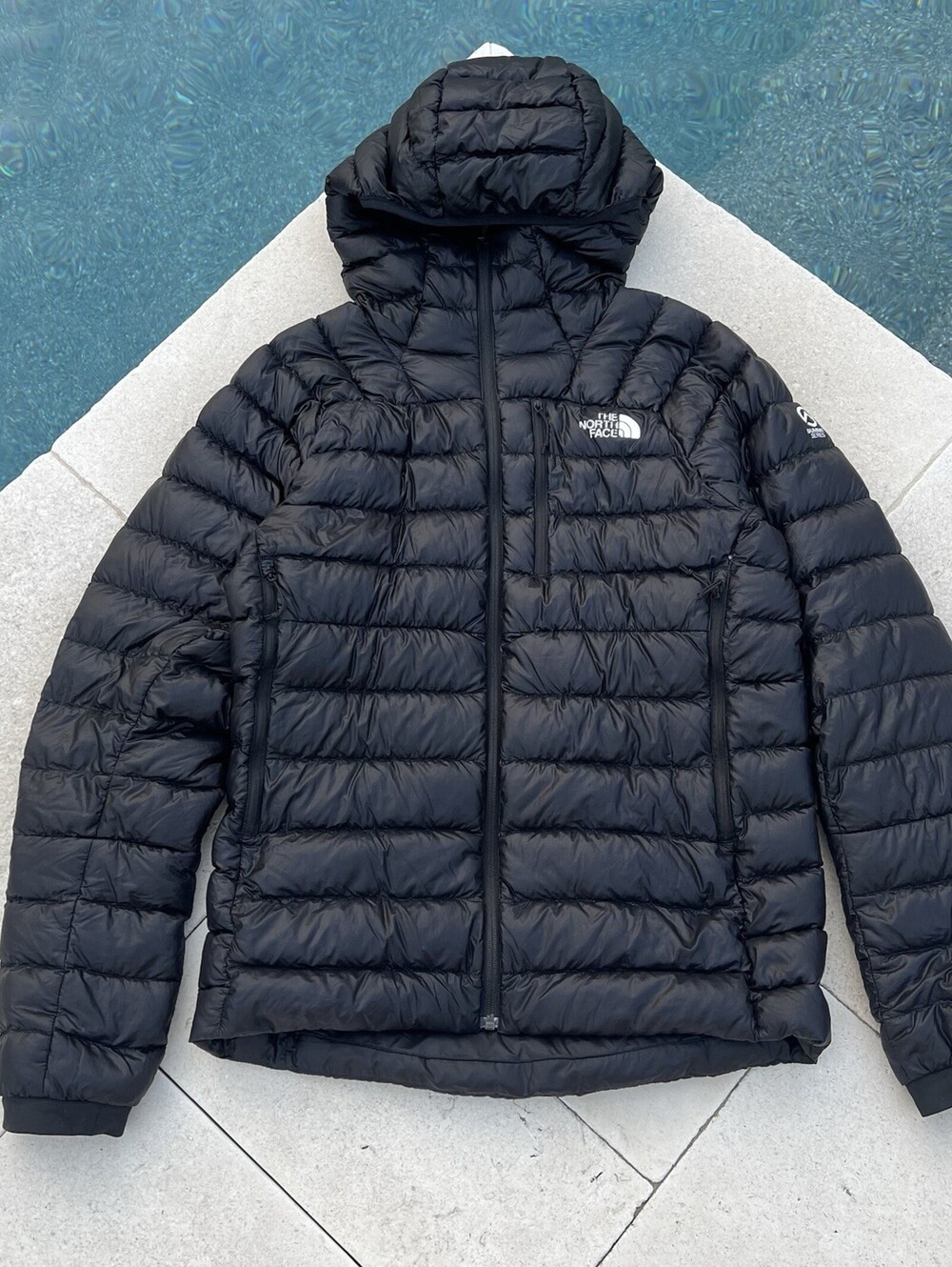 The North Face Summit Series Breithorn Hoodie Black Size M 800 Fill Down Puffer